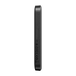 Powerbank Joyroom JR-W020 Mini 5000mAh USB-A USB-C inductive 20W - black + USB-C / USB-C cable | Techbox