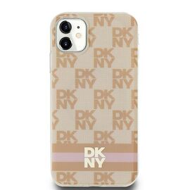 DKNY IML Checkered Mono Pattern &amp; Printed Stripes MagSafe case for iPhone 11 / Xr - pink - Uncategorized Cases (2) - Cases - Techbox