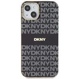 DKNY IML Mono &amp; Stripe MagSafe Case for iPhone 15/14/13 - Black - Apple Cases - Cases - Techbox