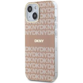 DKNY IML Mono &amp; Stripe MagSafe case for iPhone 15 / 14 / 13 - pink - Apple Cases - Cases - Techbox