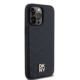 DKNY Leather Pattern Metal Logo MagSafe Case for iPhone 13 Pro / 13 - Black - Apple Cases - Cases - Techbox