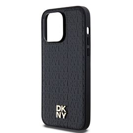DKNY Leather Pattern Metal Logo MagSafe Case for iPhone 13 Pro / 13 - Black - Apple Cases - Cases - Techbox