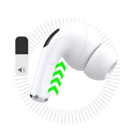 Dudao U19 in-ear TWS wireless Bluetooth 5.3 headphones with LED display - white | Techbox