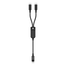 Acefast C5 USB-C - USB-C / USB-C 2in1 100W 480Mb/s cable - black - Cables & Adapters - Cables & Accessories - Techbox