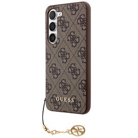 Guess 4G Charms Collection case for Samsung Galaxy A35 - brown | Techbox