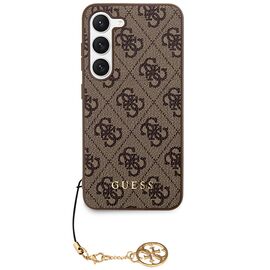 Guess 4G Charms Collection case for Samsung Galaxy A35 - brown | Techbox