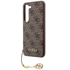 Guess 4G Charms Collection case for Samsung Galaxy A35 - brown | Techbox