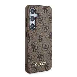 Guess 4G Metal Gold Logo case for Samsung Galaxy A35 - brown | Techbox