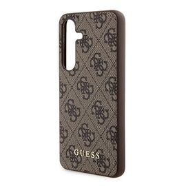 Guess 4G Metal Gold Logo case for Samsung Galaxy A35 - brown | Techbox