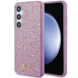 Guess Glitter Script case for Samsung Galaxy S24+ - purple | Techbox