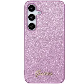 Guess Glitter Script case for Samsung Galaxy S24+ - purple | Techbox
