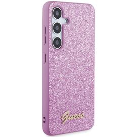 Guess Glitter Script case for Samsung Galaxy S24+ - purple | Techbox