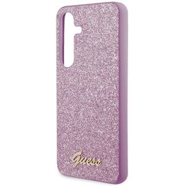 Guess Glitter Script case for Samsung Galaxy S24+ - purple | Techbox