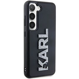 Karl Lagerfeld 3D Rubber Glitter Logo case for Samsung Galaxy S24 - black | Techbox