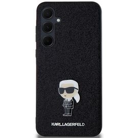 Karl Lagerfeld Fixed Glitter Ikonik Logo Metal Pin case for Samsung Galaxy A35 - black | Techbox