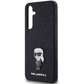 Karl Lagerfeld Fixed Glitter Ikonik Logo Metal Pin case for Samsung Galaxy A35 - black | Techbox