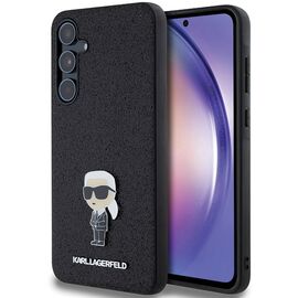Karl Lagerfeld Fixed Glitter Ikonik Logo Metal Pin case for Samsung Galaxy A55 - black | Techbox