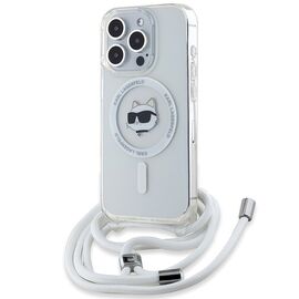 Karl Lagerfeld IML Choupette Head &amp; Cord MagSafe case for iPhone 15 Pro - transparent - Apple Cases - Cases - Techbox