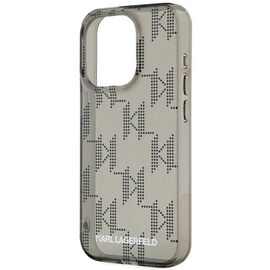 Karl Lagerfeld IML Mono KL Pattern &amp; Cord case for iPhone 15 Pro - black - Apple Cases - Cases - Techbox