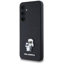 Karl Lagerfeld Saffiano Karl&amp;Choupette Pin case for Samsung Galaxy A35 - black | Techbox