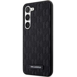Karl Lagerfeld Saffiano Mono Metal Logo case for Samsung Galaxy S24 - black | Techbox