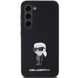 Karl Lagerfeld Silicone Ikonik Metal Pin case for Samsung Galaxy S24 - black | Techbox