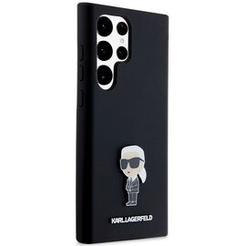 Karl Lagerfeld Silicone Ikonik Metal Pin case for Samsung Galaxy S24 Ultra - black | Techbox