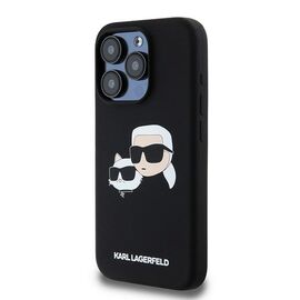 Karl Lagerfeld Silicone Karl&amp;Choupette MagSafe case for iPhone 15 Pro Max - black | Techbox