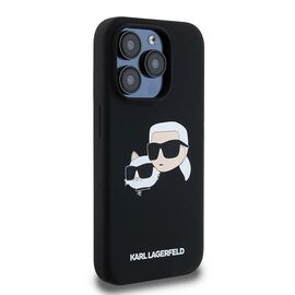 Karl Lagerfeld Silicone Karl&amp;Choupette MagSafe case for iPhone 15 Pro Max - black | Techbox