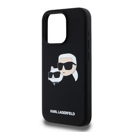 Karl Lagerfeld Silicone Karl&amp;Choupette MagSafe case for iPhone 15 Pro Max - black | Techbox