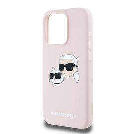 Karl Lagerfeld Silicone Karl&amp;Choupette MagSafe case for iPhone 15 Pro - pink - Apple Cases - Cases - Techbox