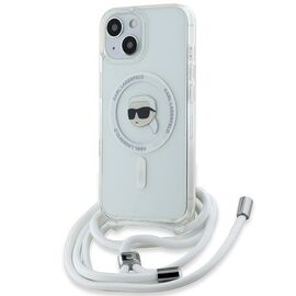 Karl Lagerfeld Crossbody IML Karl Head MagSafe case for iPhone 15 / 14 / 13 - transparent - Uncategorized Cases (2) - Cases - Techbox