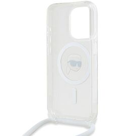 Karl Lagerfeld Crossbody IML Karl Head MagSafe case for iPhone 15 Pro - transparent - Uncategorized Cases (2) - Cases - Techbox