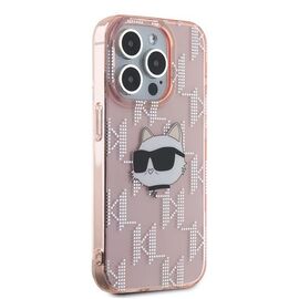 Karl Lagerfeld IML Choupette Head &amp; Monogram case for iPhone 15 Pro Max - pink - Uncategorized Cases (2) - Cases - Techbox