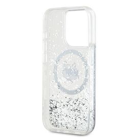 Karl Lagerfeld Liquid Glitter Choupette Head MagSafe case for iPhone 14 Pro - transparent - Uncategorized Cases (2) - Cases - Techbox