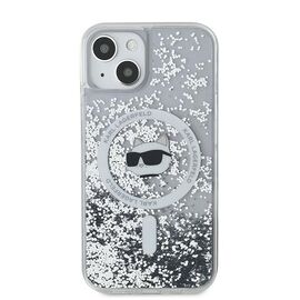 Karl Lagerfeld Liquid Glitter Choupette Head MagSafe case for iPhone 15 / 14 / 13 - transparent | Techbox