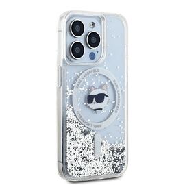 Karl Lagerfeld Liquid Glitter Choupette Head MagSafe case for iPhone 15 Pro - transparent - Uncategorized Cases (2) - Cases - Techbox