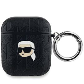 Karl Lagerfeld Monogram Karl Head case for AirPods 1 / 2 - black - Smartphone Accessories - Cables & Accessories - Techbox