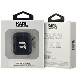 Karl Lagerfeld Monogram Karl Head case for AirPods 1 / 2 - black - Smartphone Accessories - Cables & Accessories - Techbox
