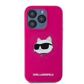 Karl Lagerfeld Silicone Choupette Head MagSafe case for iPhone 15 Pro - pink - Uncategorized Cases (2) - Cases - Techbox