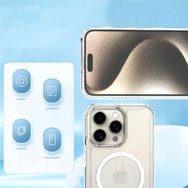 Clear Corner Case MagSafe for iPhone 16 Pro Max - Clear - Apple Cases - Cases - Techbox
