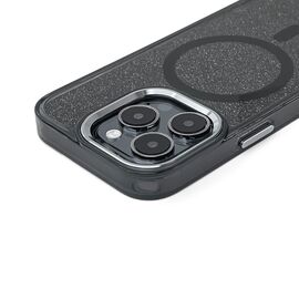 Glitter Case MagSafe for iPhone 16 Plus - black with glitter | Techbox