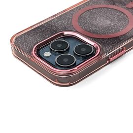 Glitter Case MagSafe for iPhone 16 Plus - pink with glitter | Techbox
