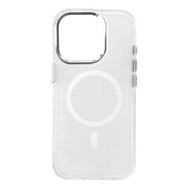 Glitter Case MagSafe for iPhone 16 Pro - white with glitter - Apple Cases - Cases - Techbox