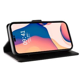 Leather Book Case for iPhone 16 Pro - black - Apple Cases - Cases - Techbox