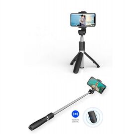 Tech-Protect L01S Bluetooth Selfie Stick with Tripod up to 70cm - Black - Cameras Accessories - Action Cameras - Techbox