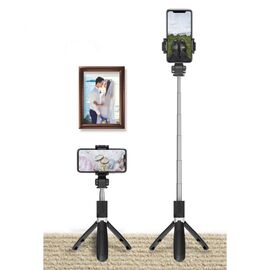 Tech-Protect L01S Bluetooth Selfie Stick with Tripod up to 70cm - Black - Cameras Accessories - Action Cameras - Techbox