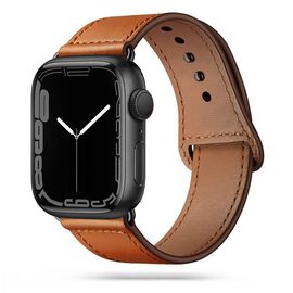 Tech-Protect LeatherFit Strap for Apple Watch 4 / 5 / 6 / 7 / 8 / 9 / SE / Ultra 1 / 2 (42/44/45/49 mm) - Brown | Techbox