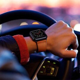 Tech-Protect LeatherFit Strap for Apple Watch 4 / 5 / 6 / 7 / 8 / 9 / SE / Ultra 1 / 2 (42/44/45/49 mm) - Brown | Techbox