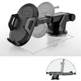 Tech-Protect V1 Car Phone Holder for Windshield/Cockpit - Black - Smartphone Holders - Smartphones - Techbox